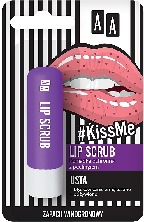 Lippenpeeling mit Traubenaroma - AA #KissMe Lip Scrub