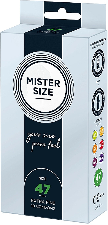 Kondome aus Latex Größe 47 10 St. - Mister Size Extra Fine Condoms — Bild N2