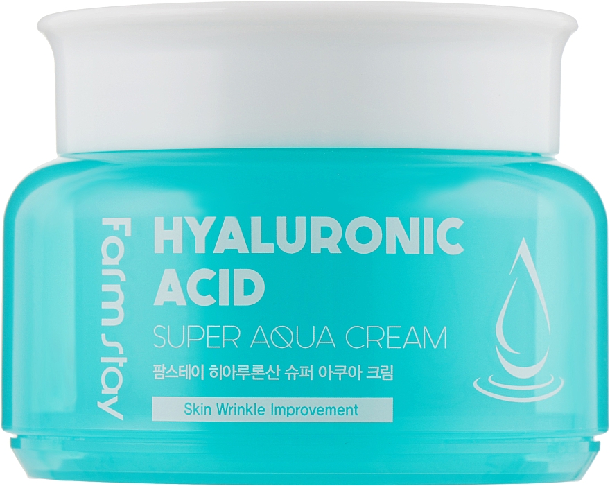Feuchtigkeitsspendende Gesichtscreme mit Hyaluronsäure - FarmStay Hyaluronic Acid Super Aqua Cream — Bild N1
