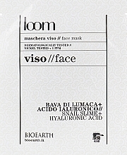 Gesichtsmaske mit Schneckenschleim und Hyaluronsäure - Bioearth Loom  — Bild N1