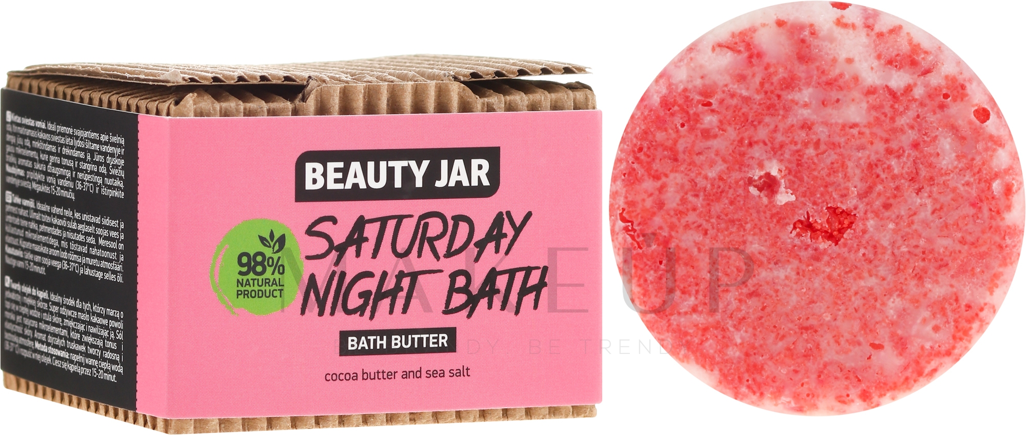 Badebutter mit Kokosnuss und Meersalz - Beauty Jar Saturday Night Bath Bath Butter — Bild 100 g