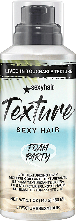 Texturierender Haarschaum - SexyHair Foam Party Lite Texturizing Foam — Bild N1