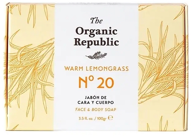 Seife - The Organic Republic Lemongrass Face Body Soap — Bild N1
