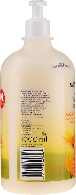 Feuchtigkeitsspendende Duschcreme mit Honigduft - Soraya Family Fresh Moisturizing Cream Shower Gel — Bild N4