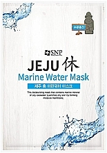 Revitalisierende Tuchmaske für das Gesicht mit Meerwasser - SNP Jeju Rest Marine Water Mask — Bild N1