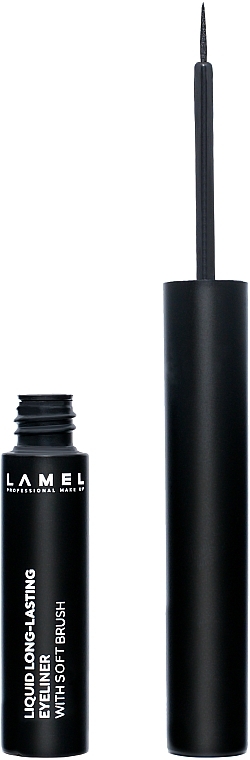 Flüssiger Eyeliner - LAMEL Make Up Liquid Long-Lasting Eyeliner With Soft Brush — Bild N1