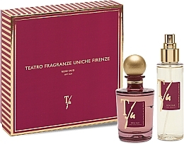 Düfte, Parfümerie und Kosmetik Teatro Fragranze Uniche Rose Oud - Duftset (Difusser 100ml + Spray 100ml) 