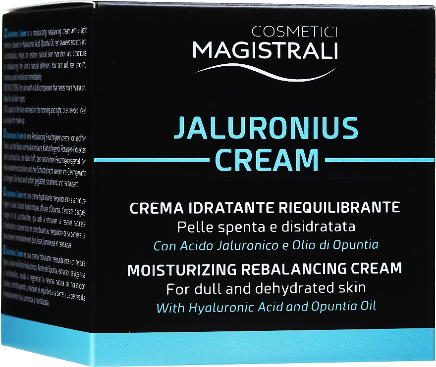 Feuchtigkeitsspendende Gesichtscreme mit Hyaluronsäure und Opuntiaöl für stumpfe Haut - Cosmetici Magistrali Jaluronius Cream — Bild N2