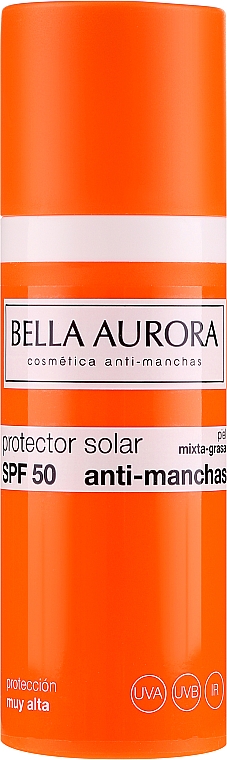 Sonnenschutzgel-Creme gegen Pigmentflecken für gemischte und fettige Gesichtshaut SPF 50 - Bella Aurora Sunscreen Gel Oily Skin SPF 50 — Bild N2