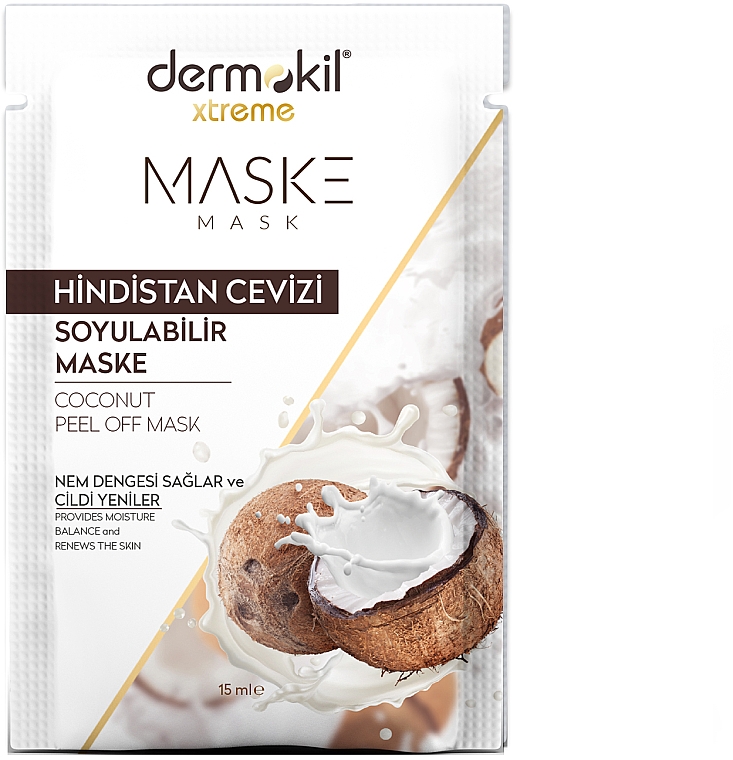 Peel-Off-Maske für das Gesicht - Dermokil Coconut Peel Off Mask  — Bild N1