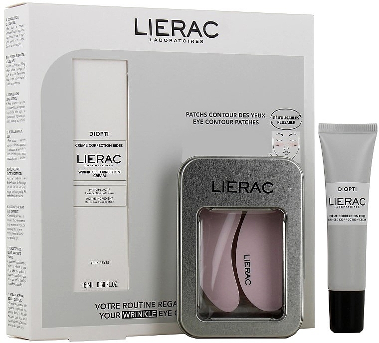 Set - Lierac Diopti (eye/cr/15ml + eye/patch/2pcs) — Bild N1