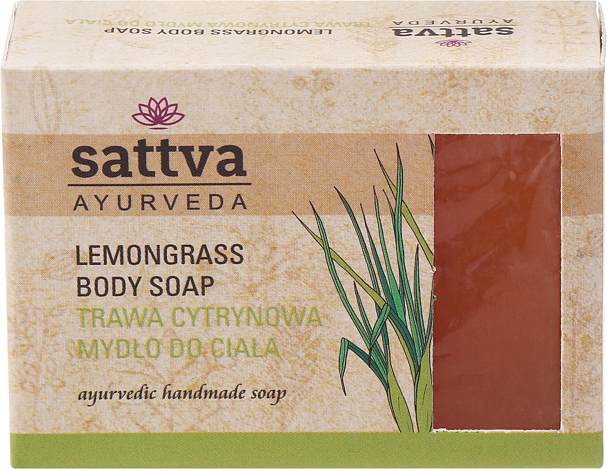 Sanfte Glycerinseife für den Körper Lemongrass - Sattva Hand Made Soap Lemongrass