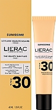 Sonnenschutzfluid für das Gesicht - Lierac Sunissime The Velvety Sun Fluid SPF30 — Bild N2