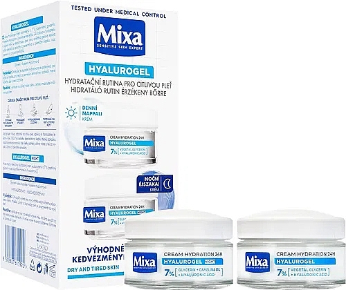 Set - Mixa Hydrating Hyalurogel (cr/2x50ml) — Bild N1