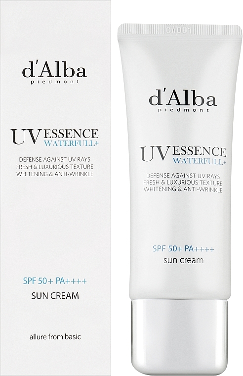 Aufhellende Anti-Falten Sonnenschutzessenz-Creme für das Gesicht SPF 50+ - D'alba Waterful Essence Sun Cream SPF 50+ PA++++ — Bild N7