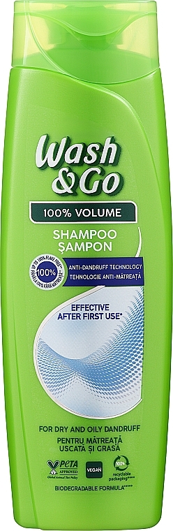 Shampoo gegen Schuppen - Wash&Go 100% Volume — Bild N1