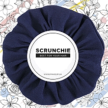 Düfte, Parfümerie und Kosmetik Scrunchie-Haargummi dunkelblau Denim Classic - MAKEUP Hair Accessories