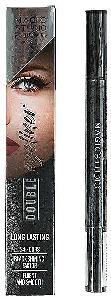 Doppelter Eyeliner - Magic Studio Double Eyeliner Long Lasting — Bild N1