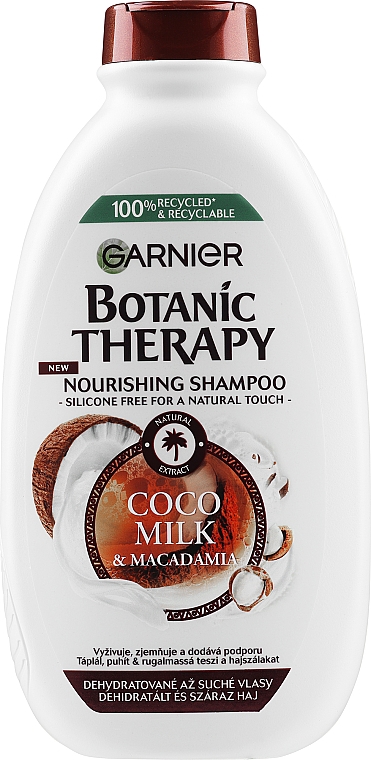 Pflegendes Shampoo mit Kokosmilch und Macadamiaöl - Garnier Botanic Therapy Coconut Milk & Makadamia Shampoo — Bild N3