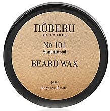 Düfte, Parfümerie und Kosmetik Bartwachs - Noberu Of Sweden №101 Sandalwood Beard Wax