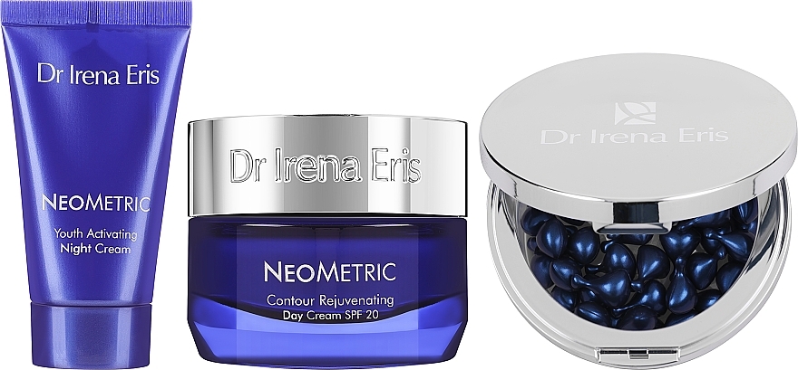 Set - Dr Irena Eris NeoMetric (Kapseln 45 St. + Nachtcreme 30ml + Tagescreme 50ml) — Bild N2