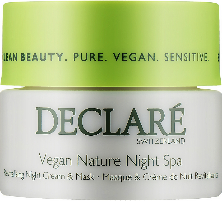 Nachtcreme-Gesichtsmaske - Declare Vegan Nature Night Spa — Bild N1