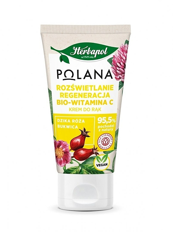 Aufhellende und regenerierende Handcreme mit Vitamin C - Polana — Bild N1