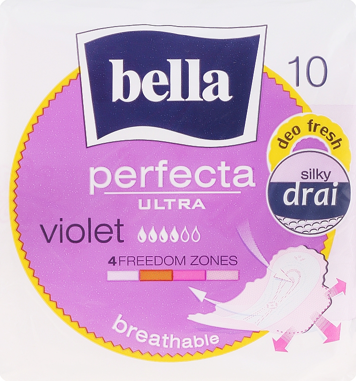 Damenbinden Perfecta Violet Deo Fresh Soft Ultra 10 St. - Bella