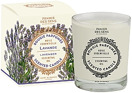 Düfte, Parfümerie und Kosmetik Set - Panier Des Sens Lavender Christmas Box (l/soap/500ml + candle/180g)