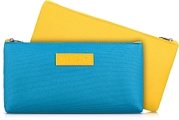 Kosmetiktasche blau-gelb 19x10x2 cm Freedom - MAKEUP Cosmetic Bag Blue Yellow  — Bild N3