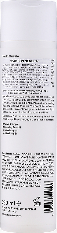 Mildes Shampoo für sensible Kopfhaut - Alcina Hair Care Sensitiv Shampoo — Bild N2