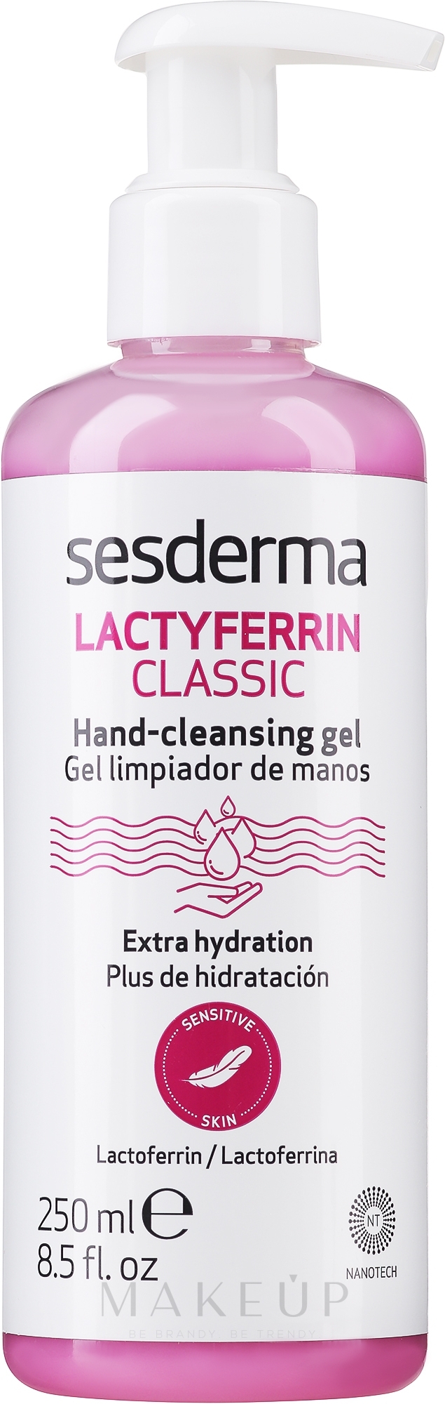 Antibakterielles Händedesinfektionsgel - SesDerma Laboratories Lactyferrin Sanitizer Hand Sanitizer Gel — Bild 250 ml