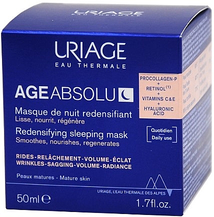 Revitalisierende Gesichtsmaske für die Nacht - Uriage Age Absolu Redensifying Sleeping Mask — Bild N2