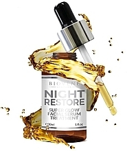 Düfte, Parfümerie und Kosmetik Gesichtsserum für die Nacht - Biovene Night Restore Super Glow Facial Serum Treatment