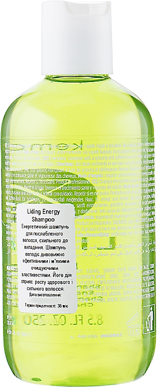 Energiespendendes Shampoo für geschwächtes und zu Haarausfall neigendes Haar - Kemon Liding Energy Shampoo — Bild N2