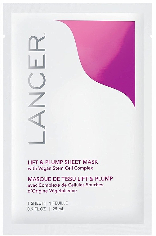 Tuchmaske für das Gesicht mit Lifting-Effekt - Lancer Lift & Plump Sheet Mask — Bild N2
