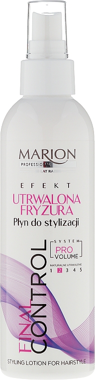 Haarstyling-Spray für mehr Volumen - Marion Professional Final Control Hair Styling Liquid Fixed Hairstyle — Bild N1
