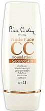 Düfte, Parfümerie und Kosmetik Pflegende CC Creme mit LSF 15 - Pierre Cardin Nude Face CC Foundation Second Skin SPF 15