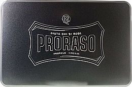 Düfte, Parfümerie und Kosmetik Rasierpflegeset (Vorrasiercreme 100ml + Rasiercreme 150ml + After Shave Creme 100ml + Bürste + Accessoire ) - Proraso Classic Shaving Metal Green 