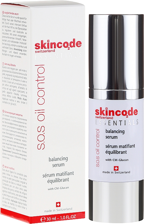 Mattierendes Serum für fette Haut - Skincode Essentials S.O.S Oil Control Balancing Serum — Bild N1