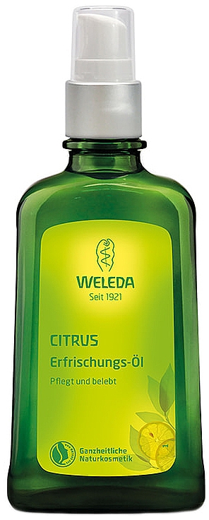 Pflegendes und belebendes Körperöl-Spray mit erfrischendem Duft - Weleda Citrus Erfrischungsol Dispenser