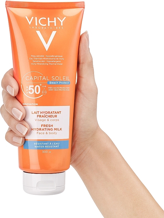 Sonnenschutzmilch für Körper und Gesicht mit Hyaluronsäure SPF 50+ - Vichy Capital Soleil Beach Protect Lait Multi Protection SPF50 — Foto N3
