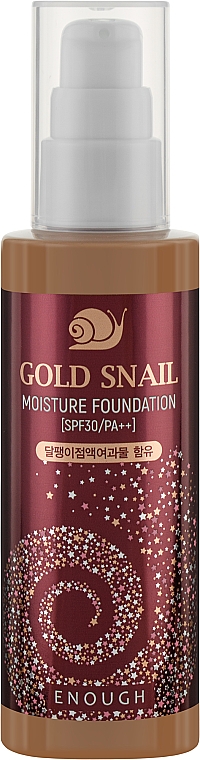 Anti-Aging-Foundation mit Schneckenschleim - Enough Gold Snail Moisture Foundation SPF30 — Bild N1