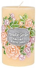 Düfte, Parfümerie und Kosmetik Dekorative Kerze 7x11.5 cm cremig - Artman Paradise Garden