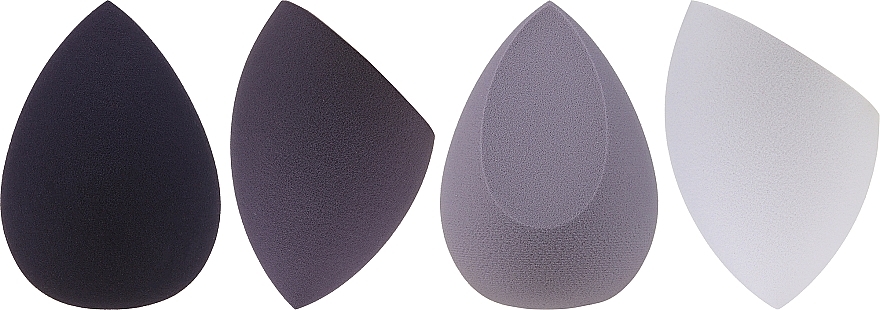 Make-up Schwamm 4 St. schwarzviolett, dunkelviolett, violett, hellviolett - Top Choice 3D Make-up Sponge — Bild N1