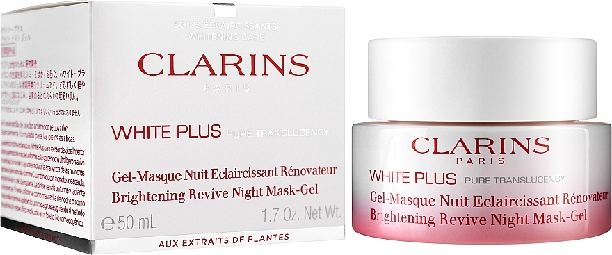 Aufhellende und erneuernde Gesichtsgel-Maske für die Nacht - Clarins White Plus Brightening and Renewing Night Gel-Mask — Bild N2