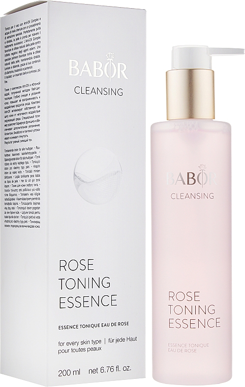 Erfrischendes Gesichtswasser mit Anti-OX Complex und Apfelwasser - Babor Cleansing Rose Toning Essence — Bild N2