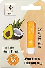 Lippenbalsam mit Vanillegeschmack - Olive Spa Naturals Sun Protect Lip Balm — Bild N1