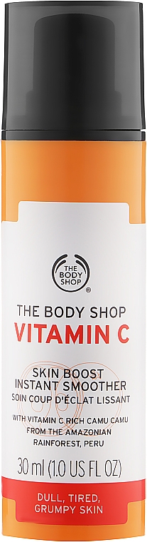 Glättendes und erfrischendes Gesichtsserum mit Vitamin C aus Camu-Beeren und lichtreflektierenden Partikeln - The Body Shop Vitamin C Skin Boost Instant Smoother — Bild N1