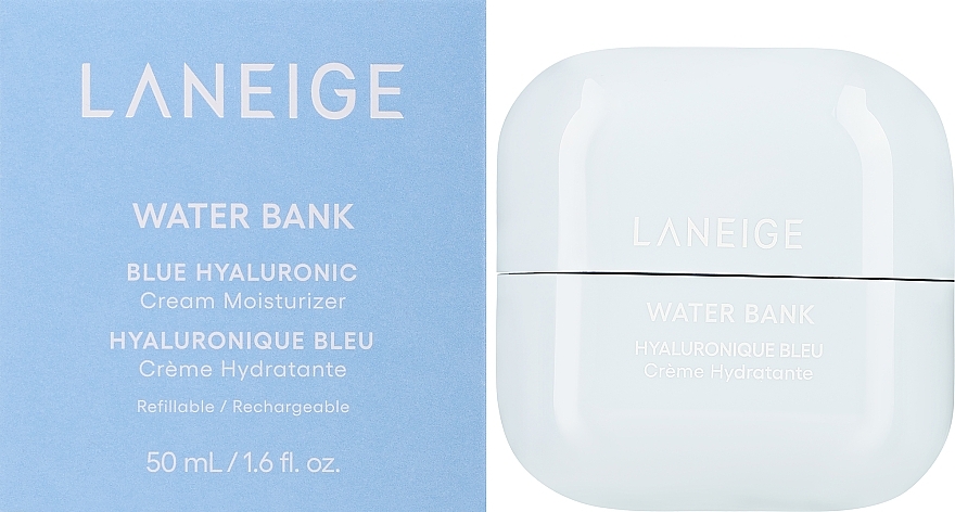 Laneige Water Bank Blue Hyaluronic Cream Moisturizer Hydrate and Nourish - Feuchtigkeitsspendende Gesichtscreme mit Hyaluron — Bild N1